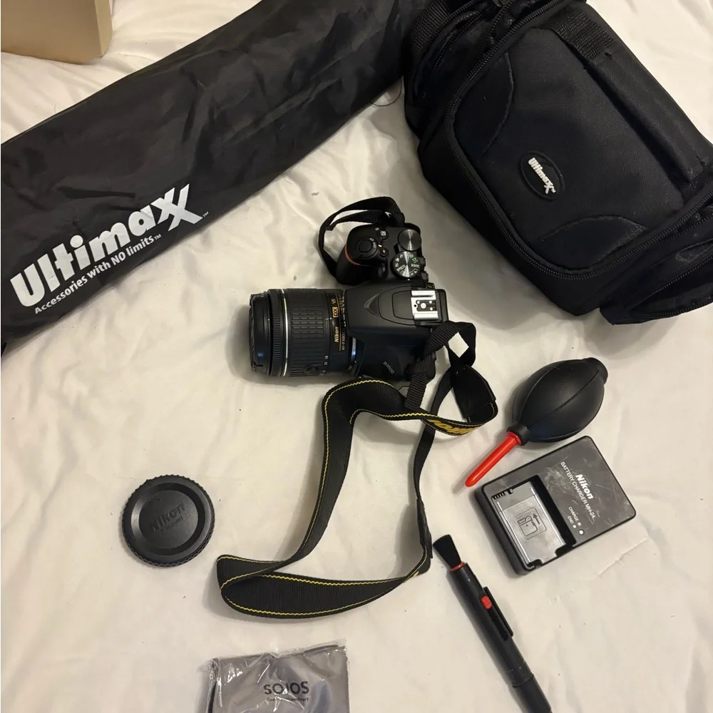 Nikon D3500 with accessories